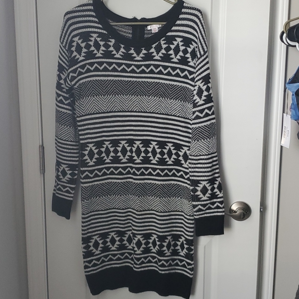 Xhilaration Aztec Sweater Dress